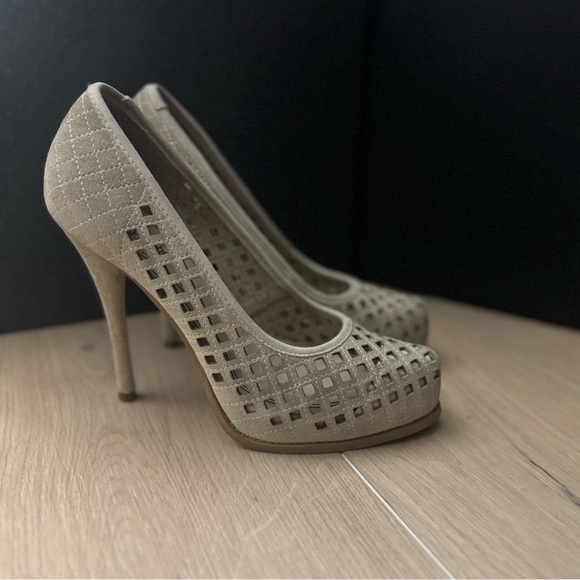 Luxury Rebel Suede Heels - Picture 2 of 5